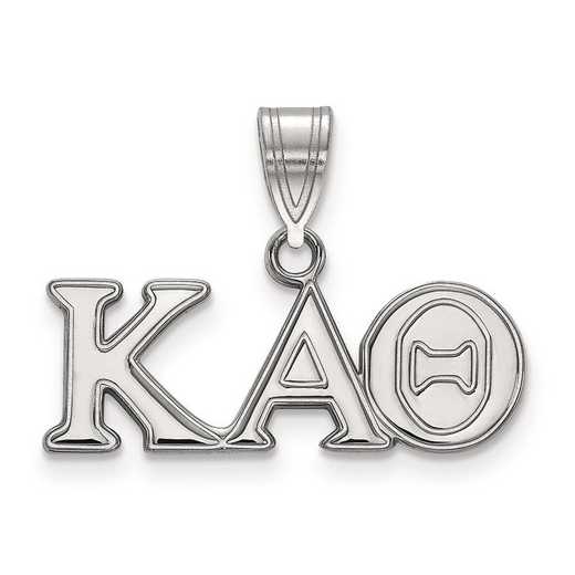 SS003KAT: Sterling Silver LogoArt Kappa Alpha Theta Medium Pendant