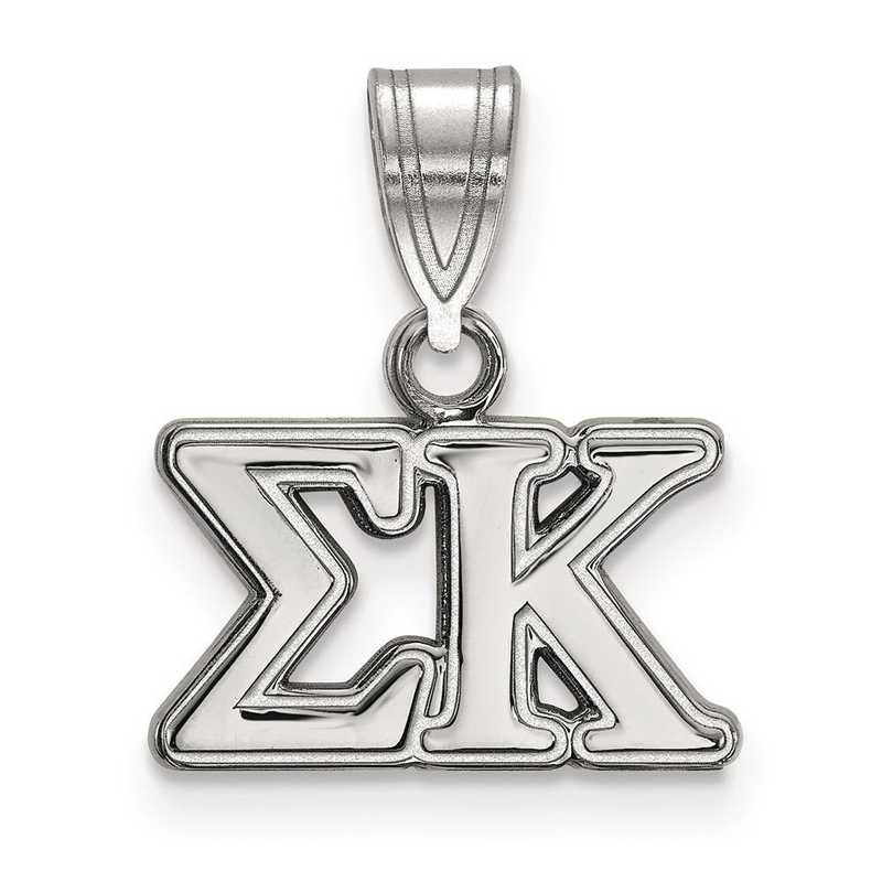 SS003SKP: Sterling Silver LogoArt Sigma Kappa Medium Pendant