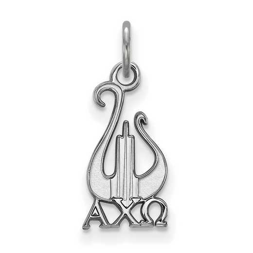 SS034ACO: Sterling Silver LogoArt Alpha Chi Omega Small Pendant