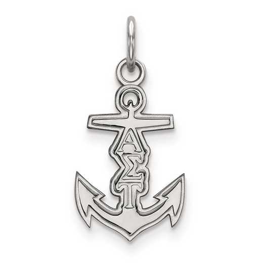 SS034ALS: Sterling Silver LogoArt Alpha Sigma Tau XS Pendant