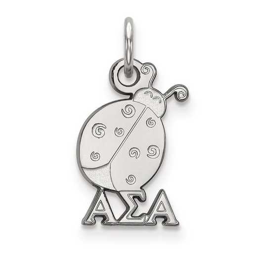 SS034ASI: Sterling Silver LogoArt Alpha Sigma Alpha XS Pendant