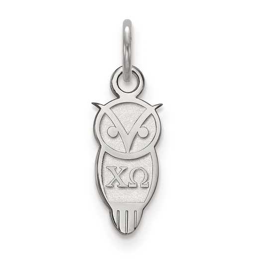 SS034CHO: Sterling Silver LogoArt Chi Omega XS Pendant