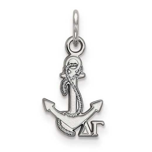 SS034DG: Sterling Silver LogoArt Delta Gamma XS Pendant