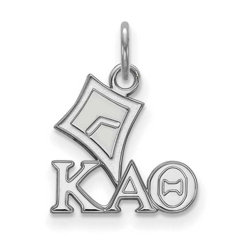 SS034KAT: Sterling Silver LogoArt Kappa Alpha Theta XS Pendant