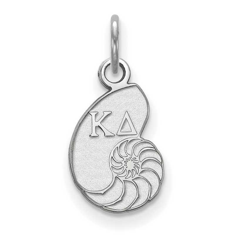 SS034KD: Sterling Silver LogoArt Kappa Delta XS Pendant