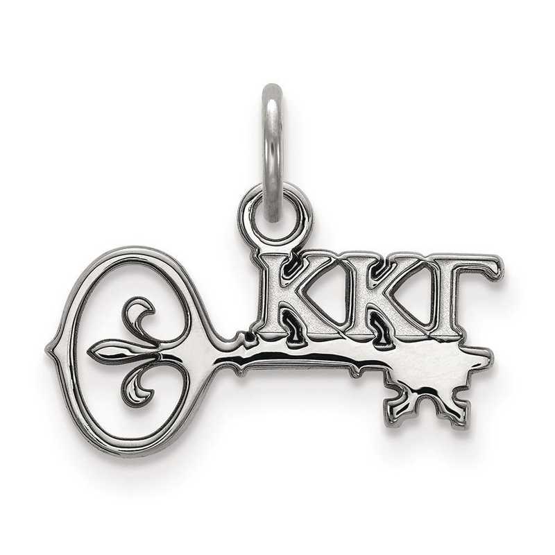 SS034KKG: Sterling Silver LogoArt Kappa Kappa Gamma XS Pendant