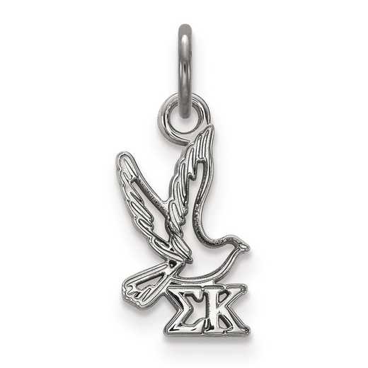 SS034SKP: Sterling Silver LogoArt Sigma Kappa XS Pendant