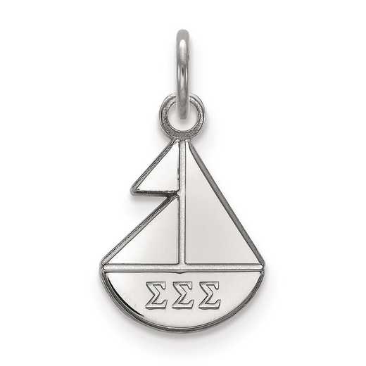 SS034SSS: Sterling Silver LogoArt Sigma Sigma Sigma XS Pendant