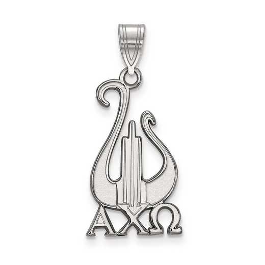 SS036ACO: Sterling Silver LogoArt Alpha Chi Omega Large Pendant