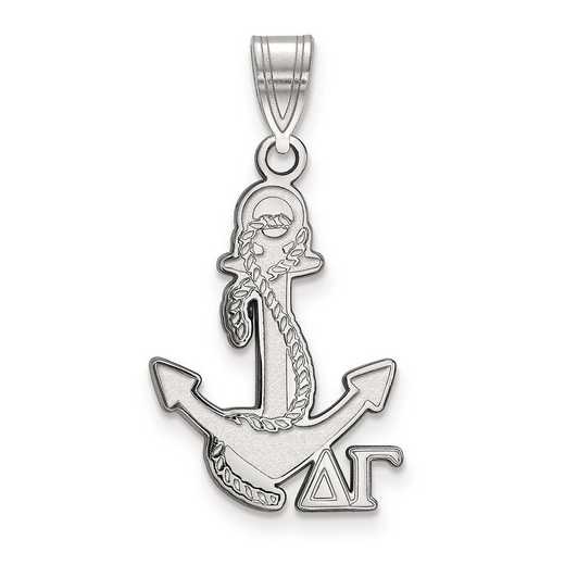 SS036DG: Sterling Silver LogoArt Delta Gamma Medium Pendant