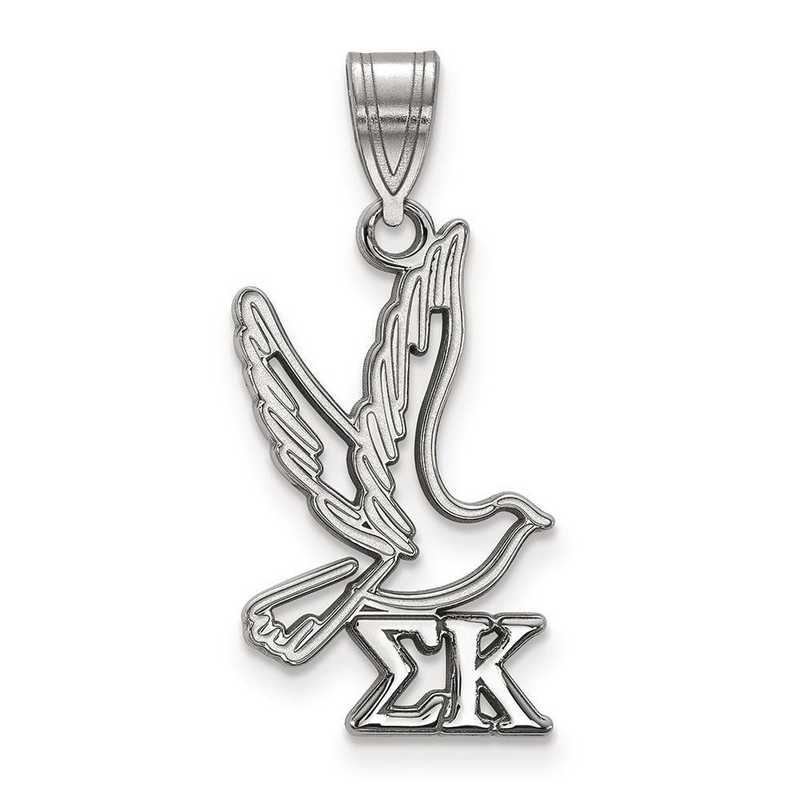 SS036SKP: Sterling Silver LogoArt Sigma Kappa Medium Pendant