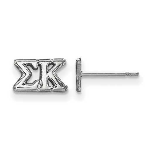SS005SKP: 925 Logoart SK Post Earrings