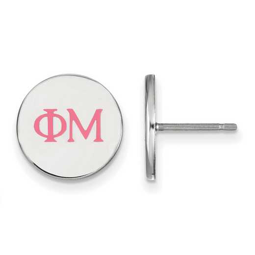 SS032PHM: 925 Phi Mu Enml Post Ears