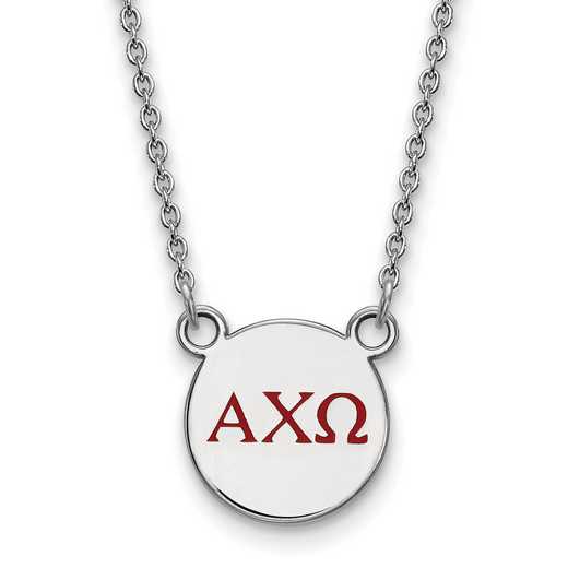 SS027ACO-18: 925 Alpha Chi Omega Sml Enl Neck