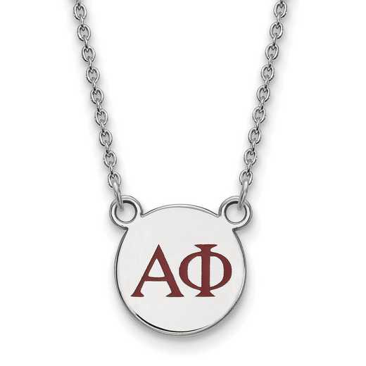 SS027APH-18: 925 Alpha Phi Sml Enl Neck