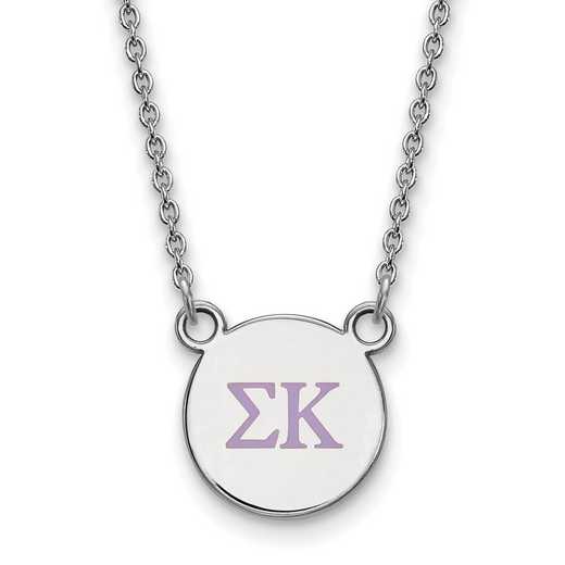 SS027SKP-18: 925 Sigma Kappa Omega Sml Enl Neck