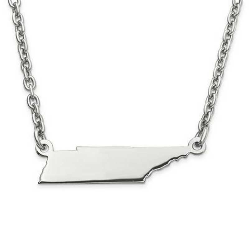 XNA706SS-TN: 925 TENNESSEE STATE PENDANT W CHAIN
