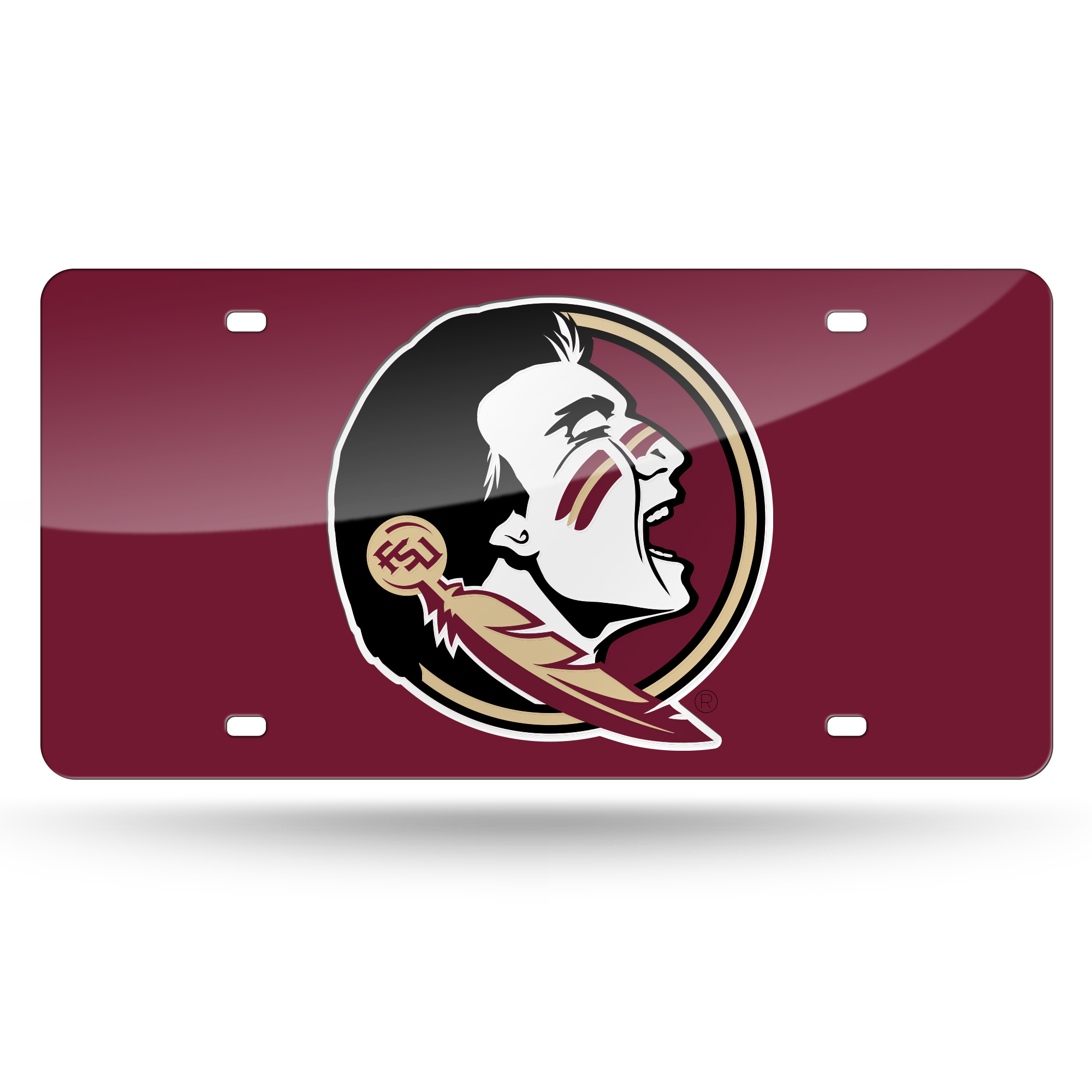 thumbnail image 2 of Florida State Seminoles FSU NCAA Gold Mirrored Laser Cut 2 of 13