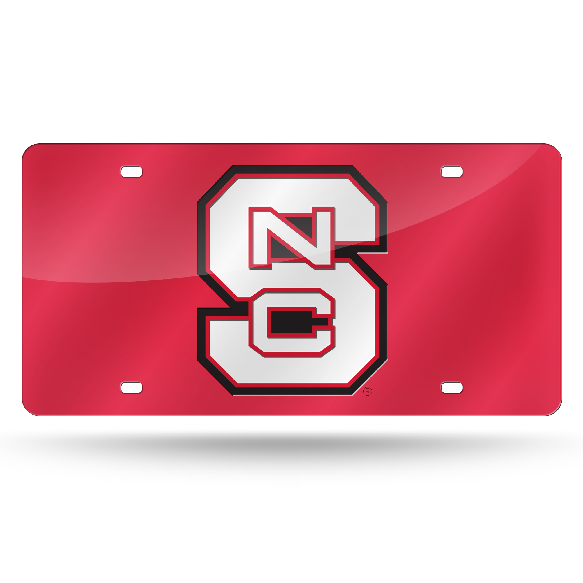 North Carolina State Wolfpack Inlaid Acrylic Black License Plate Frame - View #7