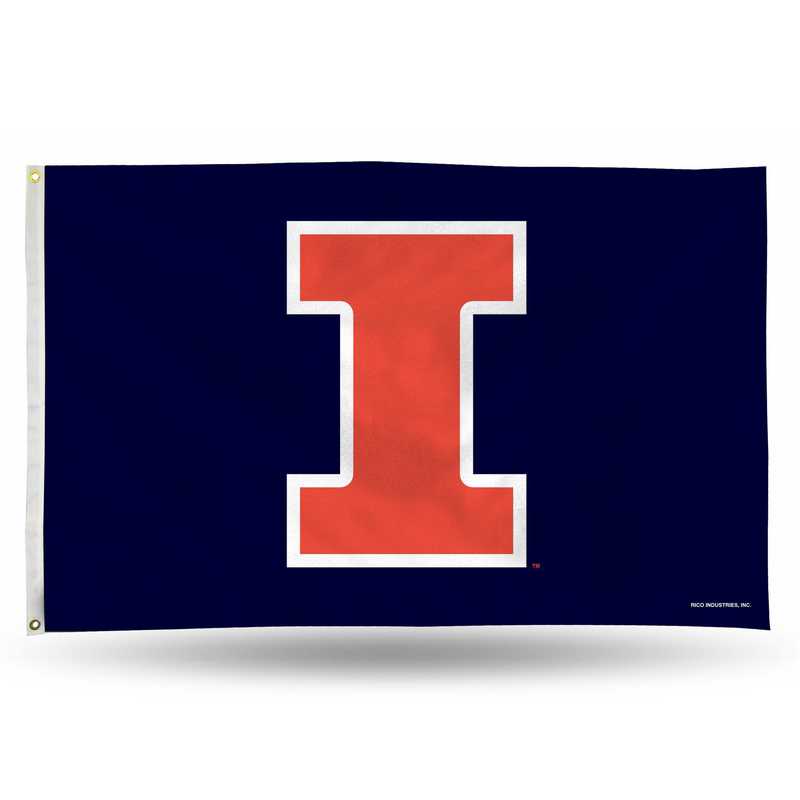  Illinois Fighting Illini Large New Logo 3x5 College