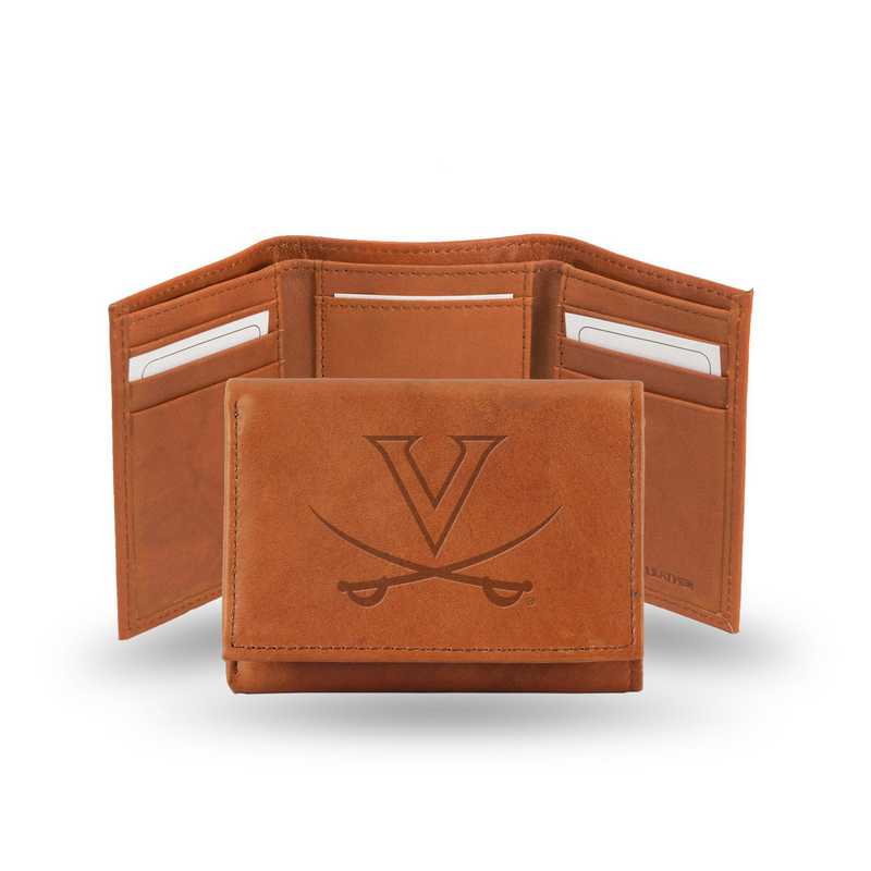 Virginia Cavaliers NCAA Rico Industries  Laser Engraved Billfold Wallet 