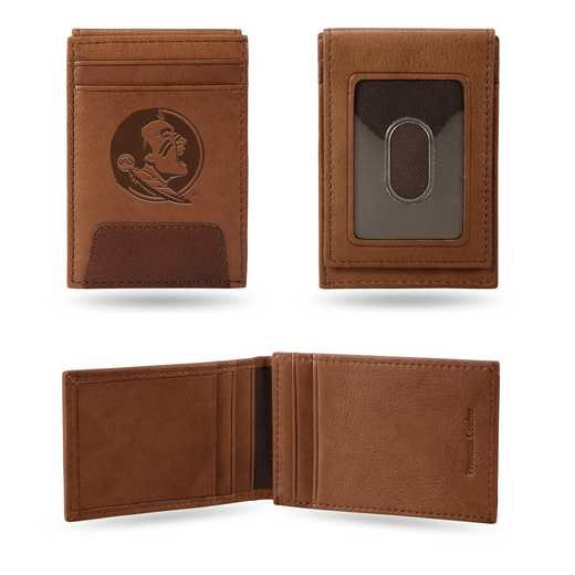 FPW100201: FLORIDA STATE PREMIUM LEATHER FRONT POCKET WALLET
