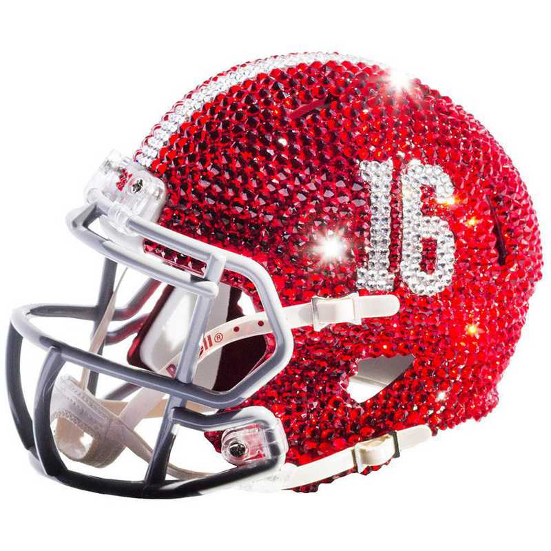 Alabama Crimson Tide Swarovski Crystal Adorned Mini Helmet By Rock On Sports