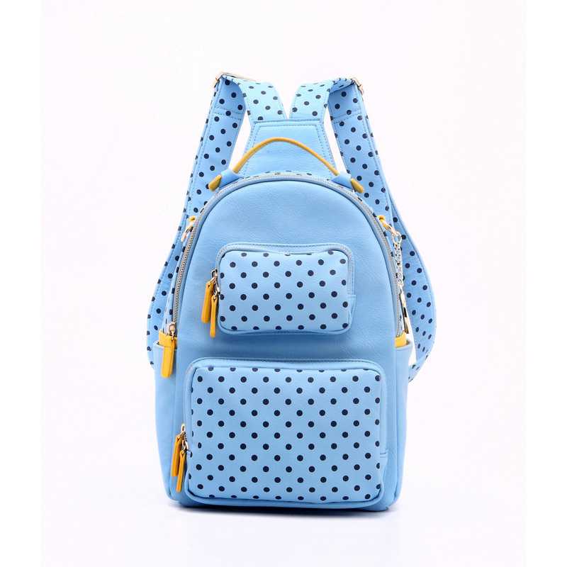 yellow backpack with side pockets