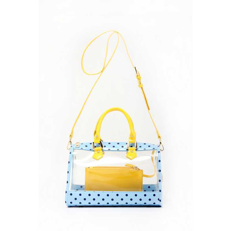 yellow satchel bag