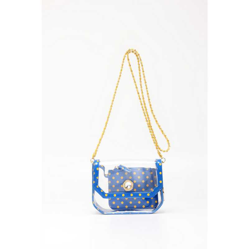 small clear shoulder bag