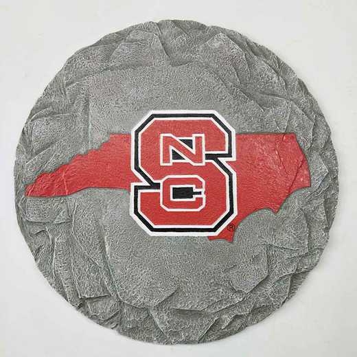 SMS020: NC 13IN RESIN STATE WOLFPACK  STEPPING STONE