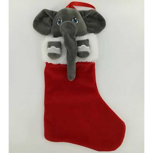 STK001: ALABAMA CRIMSON TIDEPLUSH MASCOT CHRISTMAS STOCKING