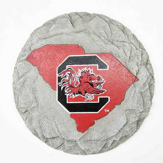 SMS053: SOUTHCAROLINA GAMECOCKS 13IN RESIN STATE MAP STEPPING STONE