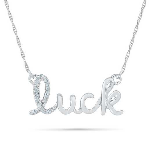 NF079737AAW: DIA ACCNT DIA LUCKY NECKLACE