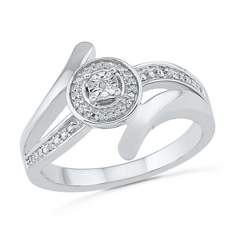 Sterling Silver Diamond Accent Fashion Ring