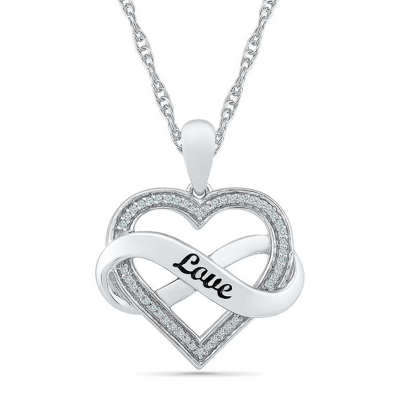 Jewel Tie 925 Sterling Silver Polished Heart Pendant Charm 