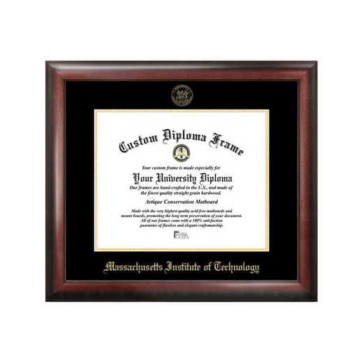 MA991GED-1175925: Massachusetts Institute of Technology 11.75w x 9.25h Gold Embossed Diploma Frame