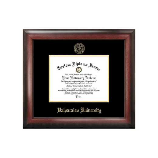 IN991GED-108: Valparaiso University 10w x 8h Gold Embossed Diploma Frame