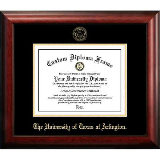 TX946GED-1411: University of Texas, Arlington 14w x 11h Gold Embossed Diploma Frame