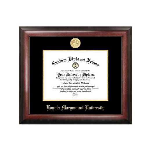 CA927GED-1185: Loyola Marymount 11w x 8.5h Gold Embossed Diploma Frame