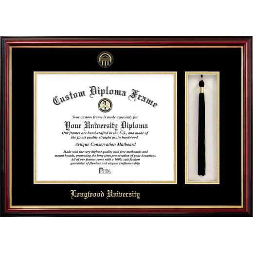 VA599PMHGT: Longwood University 14w x 11h Tassel Box and Diploma Frame