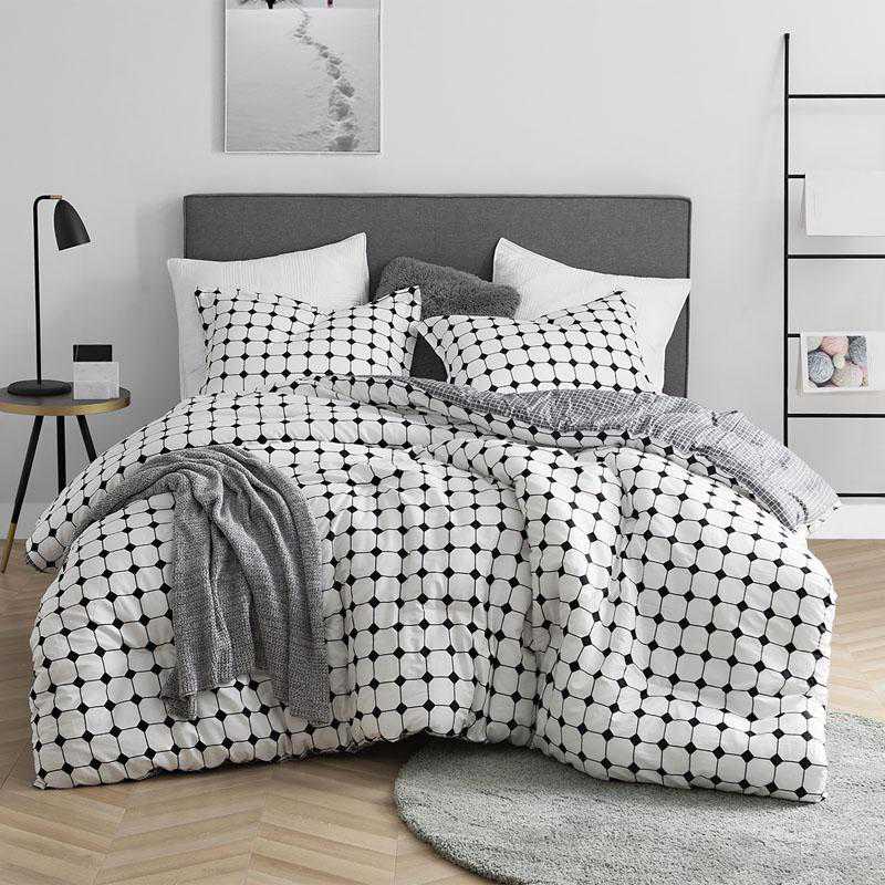 Moda Black And White Twin Xl Dorm Comforter 100 Cotton