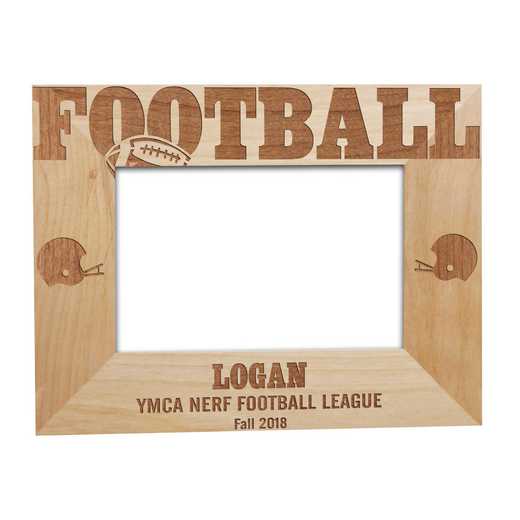 925492: Football Fan Wooden Frame Alder 5x7