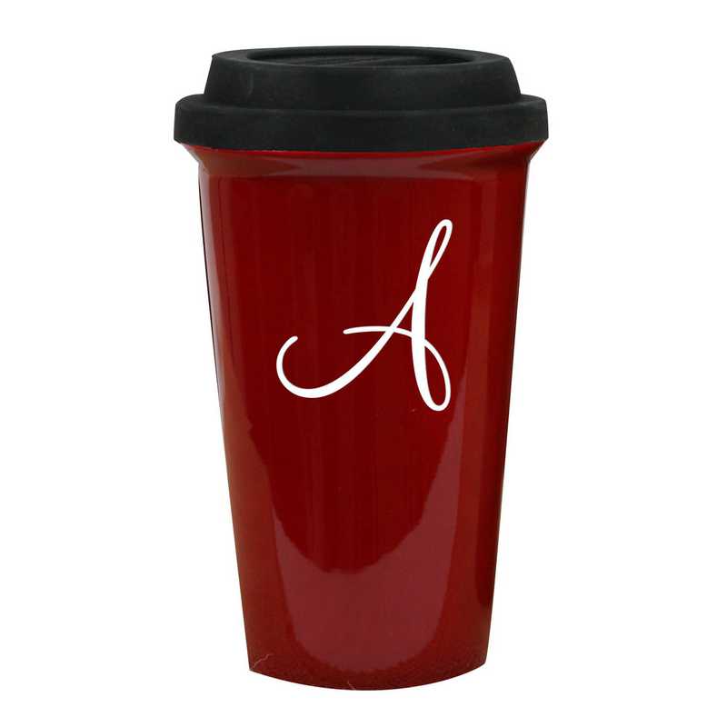 Running Latte Red Personalized Travel Mug