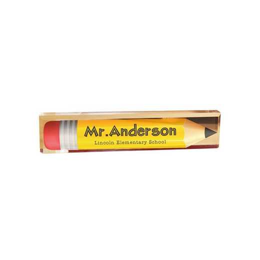 85131159: PGS Personalized Pencil Arcylic Name Plate