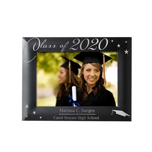 L5887182: PGS Engraved Black Graduation Picture Frame, 5x7