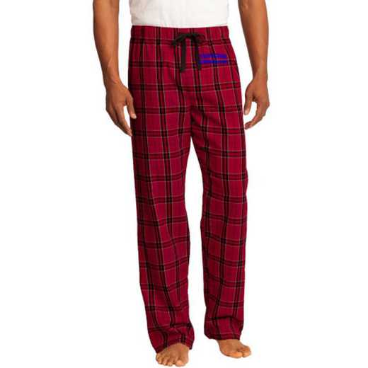 Administration Embroidered Young Men's Flannel Plaid Pant