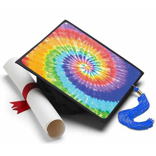 tiedye: Tie Dye Grad Cap Tassel Topper