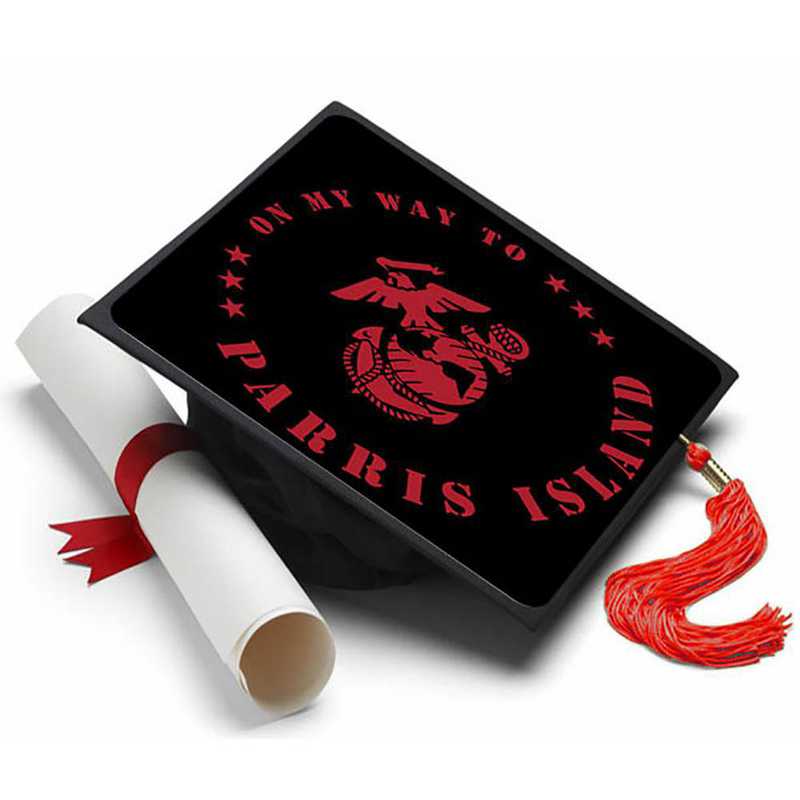 Marines Parris Island Graduation Cap Topper Decoration