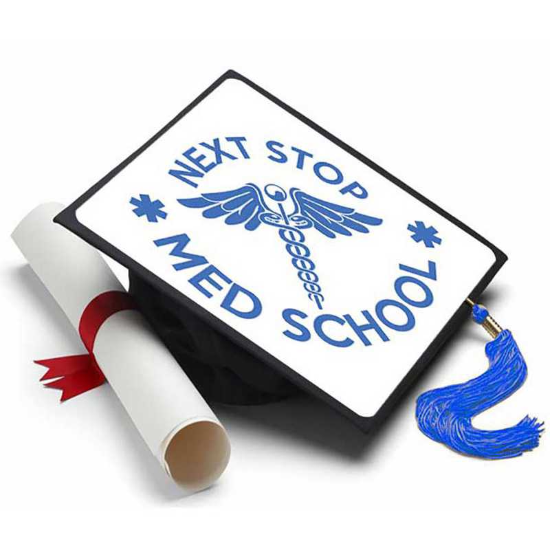 Next Stop Medical School Graduation Cap Topper Decoration